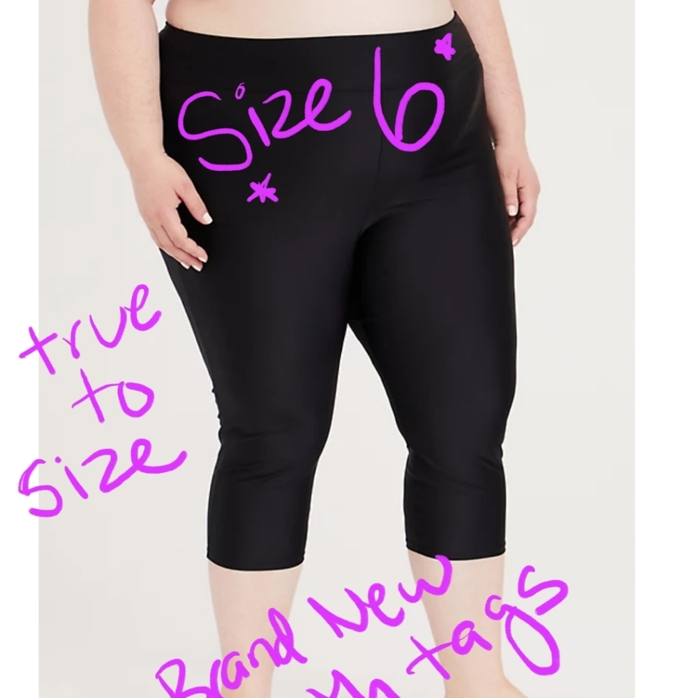 Torrid Swim Leggings brand new with tags Size 6